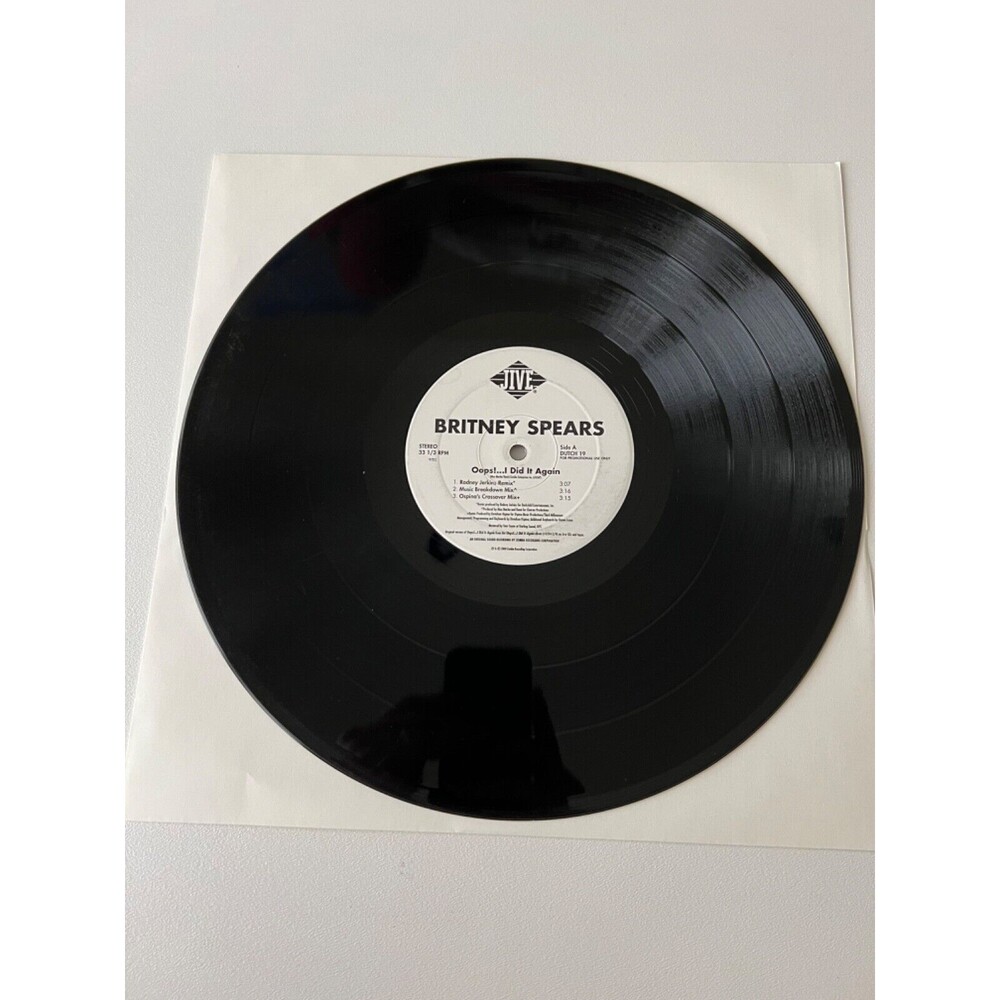 Britney Spears Oops I Did It Again! 12" Vinyl Single Promo Jive WARPED PLAYS OK